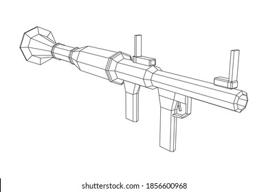 Antitank Rocket Propelled Grenade Launcher Rpg Stock Vector (Royalty ...