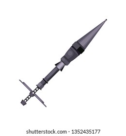 Anti-tank rocket propelled illustration. Danger, explosion, bomb. Weapon concept. Vector illustration can be used for topics like army, war, defense 
