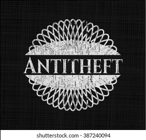 Antitheft with chalkboard texture