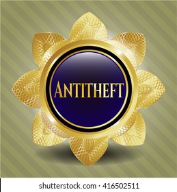 Antitheft golden emblem