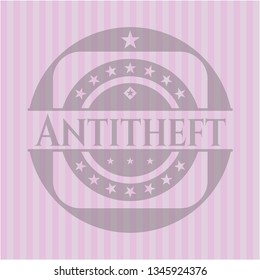 Antitheft pink emblem