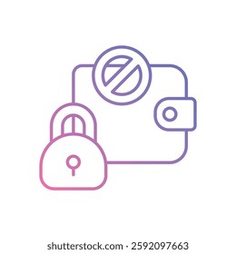 Anti-theft vector stock icon for digital asset security.