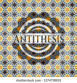 Antithesis arabesque emblem. arabic decoration.