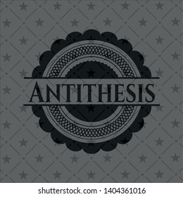 Antithesis realistic dark emblem. Vector Illustration. Detailed.
