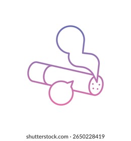 Anti-Tobacco Icon vector stock illustration
