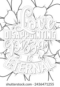 Anti-Valentine's Coloring pages. All these designs are unique Coloring page for adults and kids. Vector Illustration.