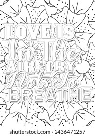 Anti-Valentine's Coloring pages. All these designs are unique Coloring page for adults and kids. Vector Illustration.