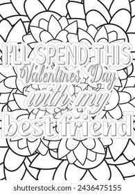 Anti-Valentine's Coloring pages. All these designs are unique Coloring page for adults and kids. Vector Illustration.