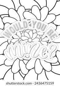 Anti-Valentine's Coloring pages. All these designs are unique Coloring page for adults and kids. Vector Illustration.