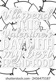 Anti-Valentine's Coloring pages. All these designs are unique Coloring page for adults and kids. Vector Illustration.