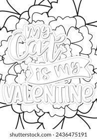 Anti-Valentine's Coloring pages. All these designs are unique Coloring page for adults and kids. Vector Illustration.