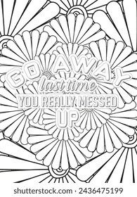 Anti-Valentine's Coloring pages. All these designs are unique Coloring page for adults and kids. Vector Illustration.