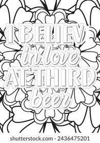 Anti-Valentine's Coloring pages. All these designs are unique Coloring page for adults and kids. Vector Illustration.