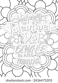 Anti-Valentine's Coloring pages. All these designs are unique Coloring page for adults and kids. Vector Illustration.