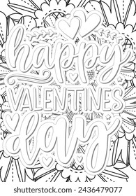 Anti-Valentine's Coloring pages. All these designs are unique Coloring page for adults and kids. Vector Illustration.