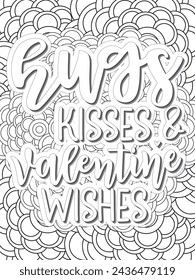 Anti-Valentine's Coloring pages. All these designs are unique Coloring page for adults and kids. Vector Illustration.