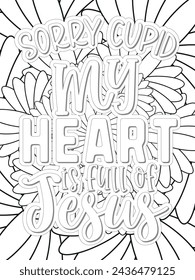 Anti-Valentine's Coloring pages. All these designs are unique Coloring page for adults and kids. Vector Illustration.