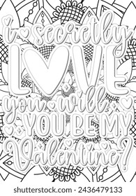 Anti-Valentine's Coloring pages. All these designs are unique Coloring page for adults and kids. Vector Illustration.