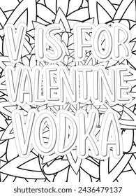 Anti-Valentine's Coloring pages. All these designs are unique Coloring page for adults and kids. Vector Illustration.