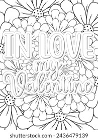 Anti-Valentine's Coloring pages. All these designs are unique Coloring page for adults and kids. Vector Illustration.