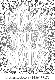 Anti-Valentine's Coloring pages. All these designs are unique Coloring page for adults and kids. Vector Illustration.