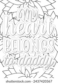 Anti-Valentines-Day Quotes Coloring pages. All these designs are unique Coloring pages for adults and kids Vector Illustration.