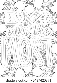 Anti-Valentines-Day Quotes Coloring pages. All these designs are unique Coloring pages for adults and kids Vector Illustration.