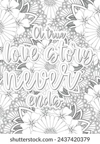 Anti-Valentines-Day Quotes Coloring pages. All these designs are unique Coloring pages for adults and kids Vector Illustration.