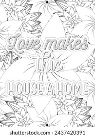 Anti-Valentines-Day Quotes Coloring pages. All these designs are unique Coloring pages for adults and kids Vector Illustration.