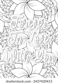 Anti-Valentines-Day Quotes Coloring pages. All these designs are unique Coloring pages for adults and kids Vector Illustration.