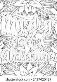 Anti-Valentines-Day Quotes Coloring pages. All these designs are unique Coloring pages for adults and kids Vector Illustration.