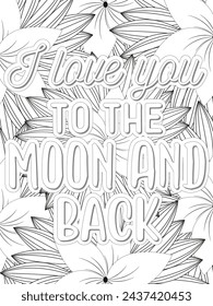 Anti-Valentines-Day Quotes Coloring pages. All these designs are unique Coloring pages for adults and kids Vector Illustration.