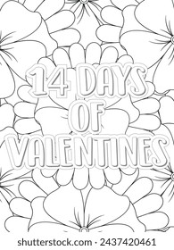 Anti-Valentines-Day Quotes Coloring pages. All these designs are unique Coloring pages for adults and kids Vector Illustration.