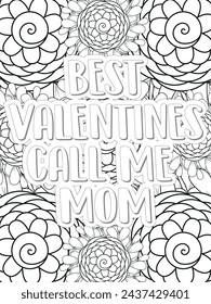 Anti-Valentines-Day Quotes Coloring pages. All these designs are unique Coloring pages for adults and kids Vector Illustration.