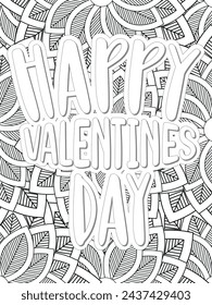 Anti-Valentines-Day Quotes Coloring pages. All these designs are unique Coloring pages for adults and kids Vector Illustration.