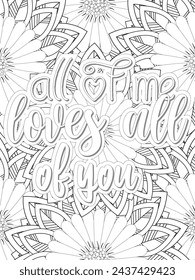 Anti-Valentines-Day Quotes Coloring pages. All these designs are unique Coloring pages for adults and kids Vector Illustration.