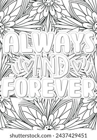 Anti-Valentines-Day Quotes Coloring pages. All these designs are unique Coloring pages for adults and kids Vector Illustration.