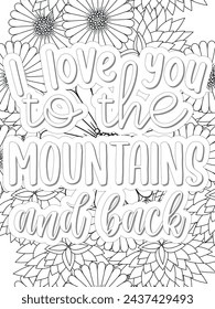 Anti-Valentines-Day Quotes Coloring pages. All these designs are unique Coloring pages for adults and kids Vector Illustration.