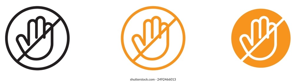 Anti-Violence Stop Violence Icon for Social Awareness and Safety Graphics Perfect for Representing Anti-Violence Campaigns and Safety Messages