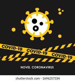 Antiviral antibacterial formula of vector icons of coronavirus. Coronavirus 2019 nCov, Cavid 19 stop signals of the NCP virus, health protection, concept