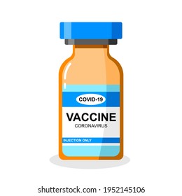 Antiviral drugs. Coronavirus disease (COVID-19) Vaccines. Vaccination is one of the best ways to prevent diseases. Covid-19 Vaccine flat illustration. Covid-19 Vaccine flat vector and illustration.