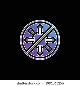Antivirus blue gradient vector icon