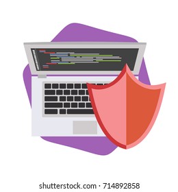 Antivirus. Computer Protection. Computer security concept 