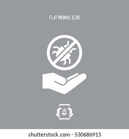 Antivirus concept - Minimal vector icon