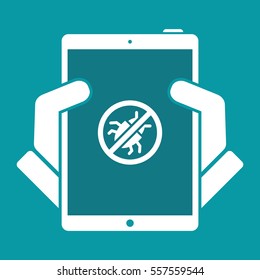Antivirus concept - Minimal vector icon