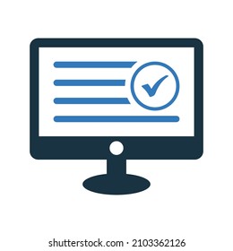 Antivirus, data and personal icon. Simple editable vector design isolated on a white background.