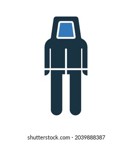 Antivirus, dress icon. Simple editable vector illustration.