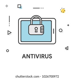 ANTIVIRUS ICON CONCEPT