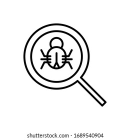 Antivirus icon. Flat vector graphic in White background.