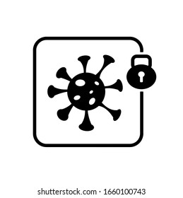 antivirus icon on white background